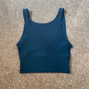 *GENTLY USED* Power Pivot Tank Ribbed (teal)- LULULEMON SIZE 4